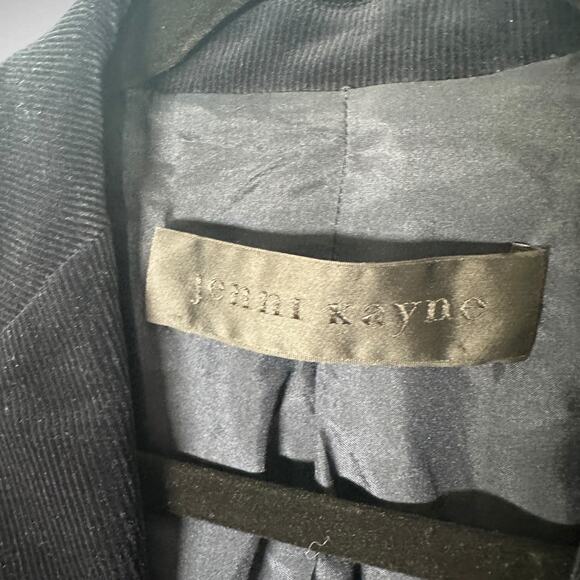 Jenni Kayne Size M Double Button Corduroy Blazer Jacket Dark Blue Classic Preppy - Picture 5 of 13